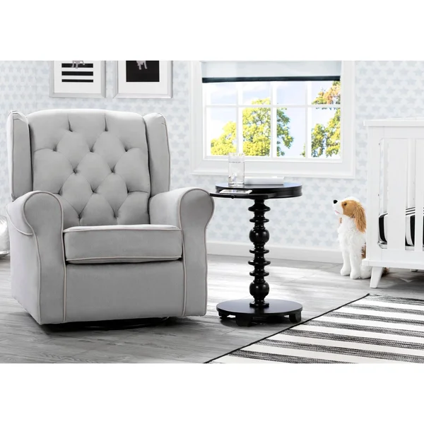 Delta Children Emery End/Side Table for Nursery - Misty Blue