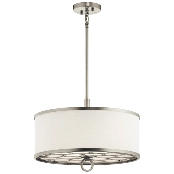Kichler Melrose 3-Light Pendant/Semi Flush Brushed Nickel 43987NI