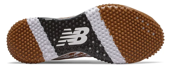 New Balance Men's 4040v5 Turf Baseball Shoes - Orange/White (Size 8.5)