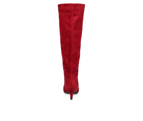 Journee Collection Women's Extra Wide Calf Vellia Boot - Wine