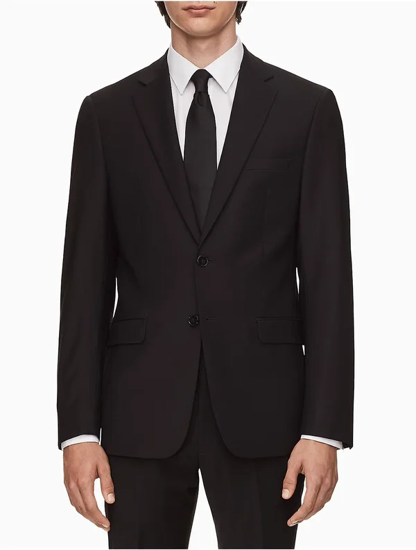 Calvin Klein X-Fit Solid Slim Fit Jacket - Black 42L