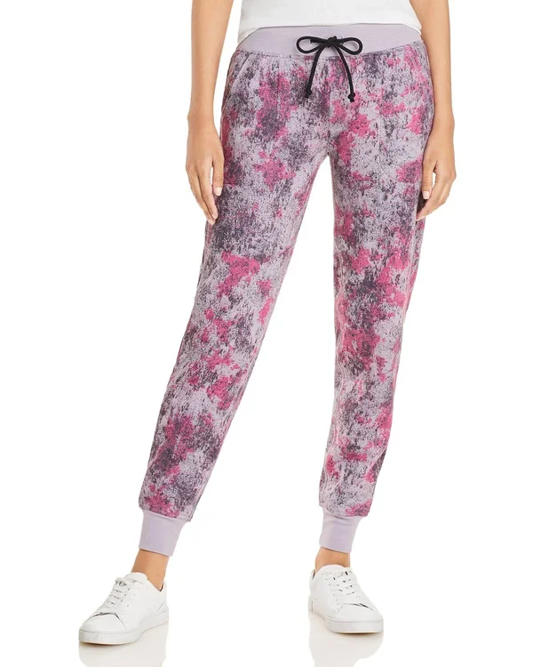 Alternative Women's Printed Jogger Pants - Pink - Size x Large