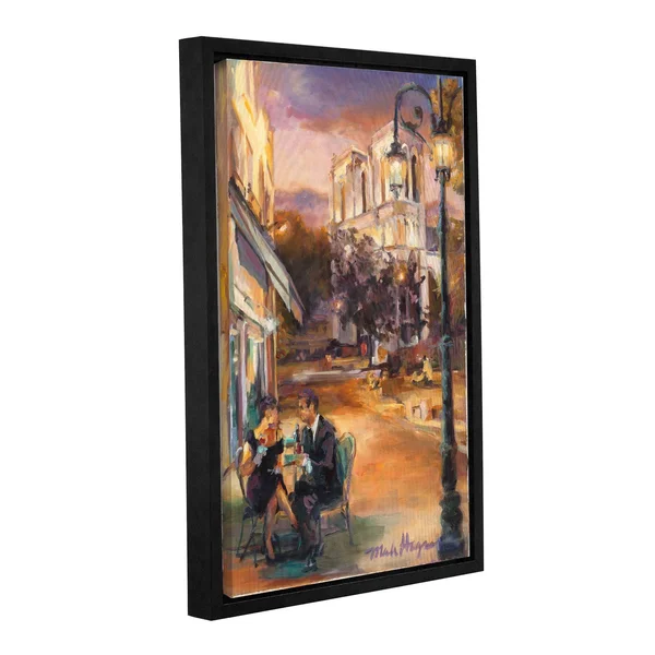 ArtWall Marilyn Hageman's Twilight Time in Paris - Gallery Wrapped Floater-framed Canvas