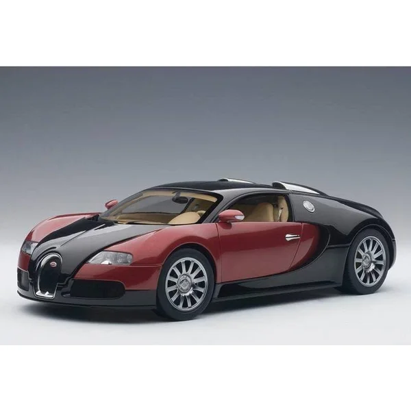 AUTOart 70909 1/18 Bugatti Eb 16.4 Veyron Production Car Chassis #001 Black/Red