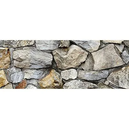 Silver Medley Rock/HD Stone Aquarium Background 21 inch x 48 inch - 55 Gallon/Rocky Fish Tank Background