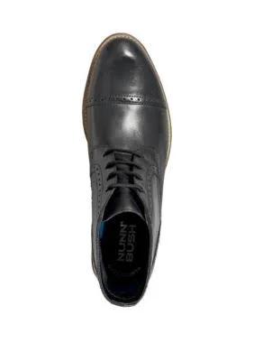 Nunn Bush Black Middleton Cap Toe Dress Chukka Boot