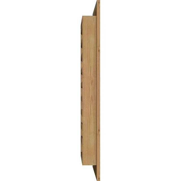 Ekena Millwork GVWVE32X1601RFUWR 32x22W x 16x22H Vertical Gable Vent (37x22W x 21x22H Frame Size): Unfinished - Functional, Rough