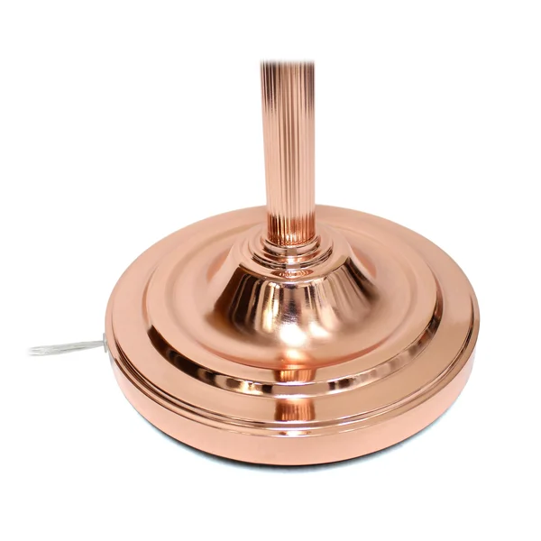 Elegant Designs 2 Light Mother Daughter Floor Lamp with White Marble Glass - Rose Gold