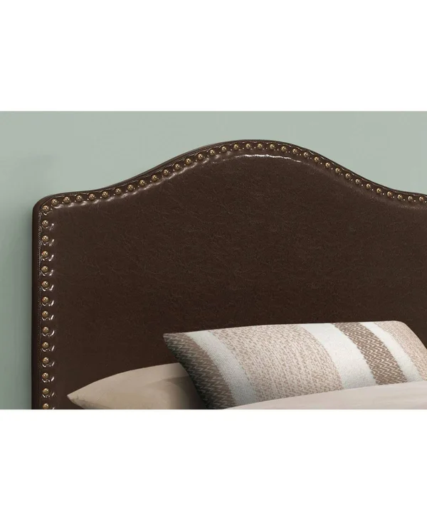 Monarch Bed - Twin size, Grey Linen Headboard Only