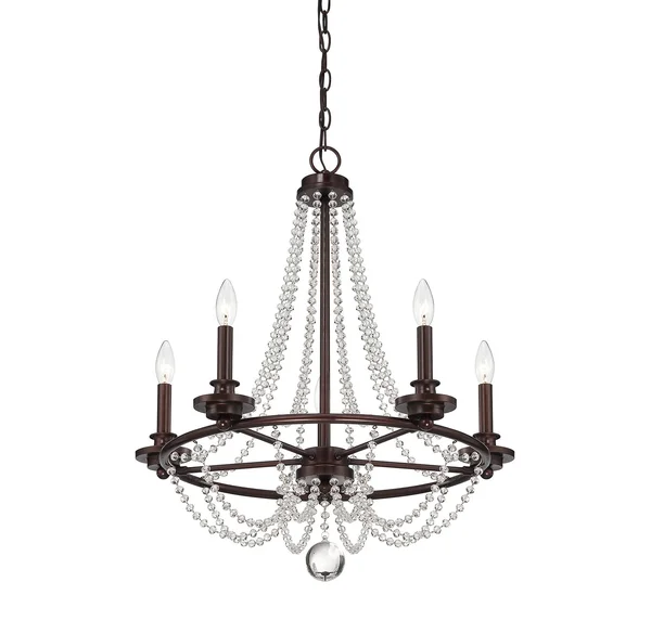 Savoy House 1-8350-5-121 - Byanca 5 Light Chandelier, Mohican Bronze