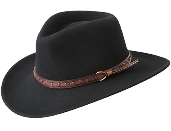 Bailey Firehole Wool LiteFelt Western Hat: Size: L Black