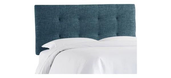 Skyline Zuma Upholstered Tufted Headboard - Size: King, Blue