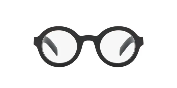 Prada CONCEPTUAL PR01XV Round Eyeglasses For Men, 43-26-145, 1AB1O1-BLACK