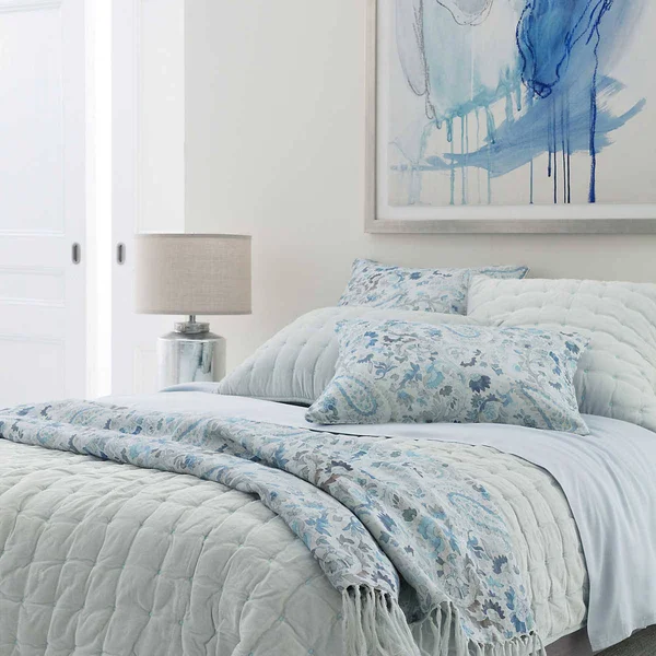 Pine Cone Hill - Ines Linen Blue Sham - Standard