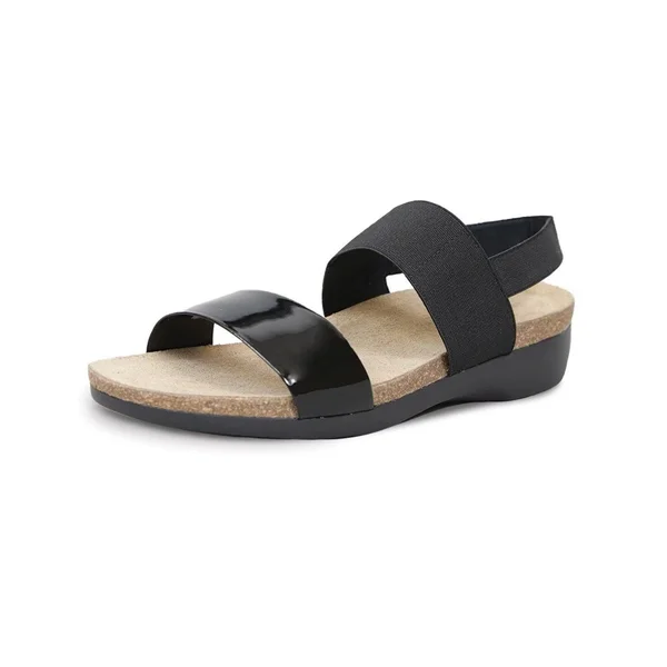 Munro Women's Pisces, Black Fabric/Patent Size: 9 N