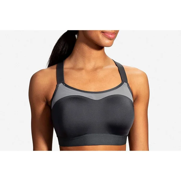 Women's Brooks Dare Racerback Run Bra 38B, Asphalt