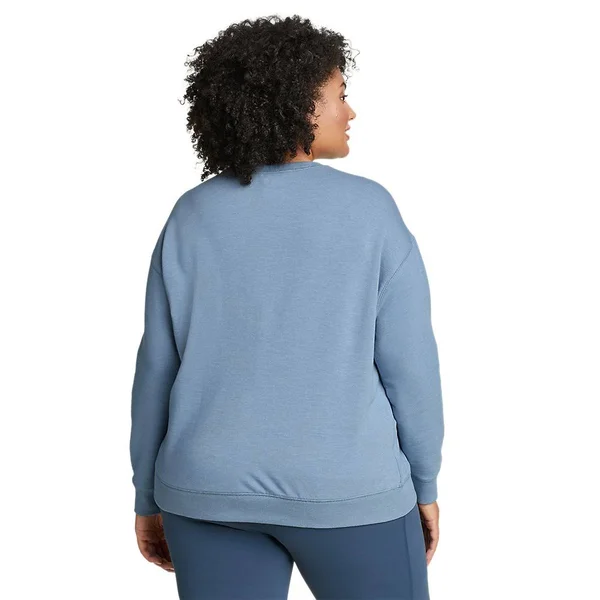 Eddie Bauer Plus Size Women's Cozy Camp Logo Crew - Multicolor - 3X