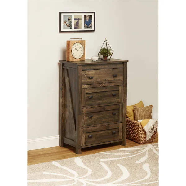 Brookeside 4 Drawer Dresser Rustic Room & Joy
