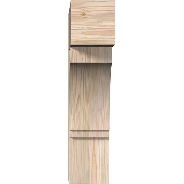 Ekena Millwork BKT06X20X24IMP05SDF 5 1/2x22W x 20x22D x 24x22H Imperial Block Smooth BRACKET - Douglas Fir