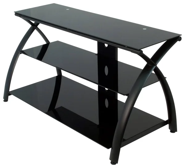 Studio Designs Futura TV Stand - Black, Black Glass