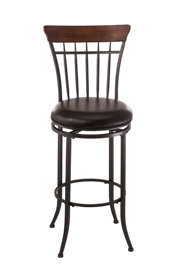 Hillsdale Cameron Swivel Vertical Spindle Bar Stool