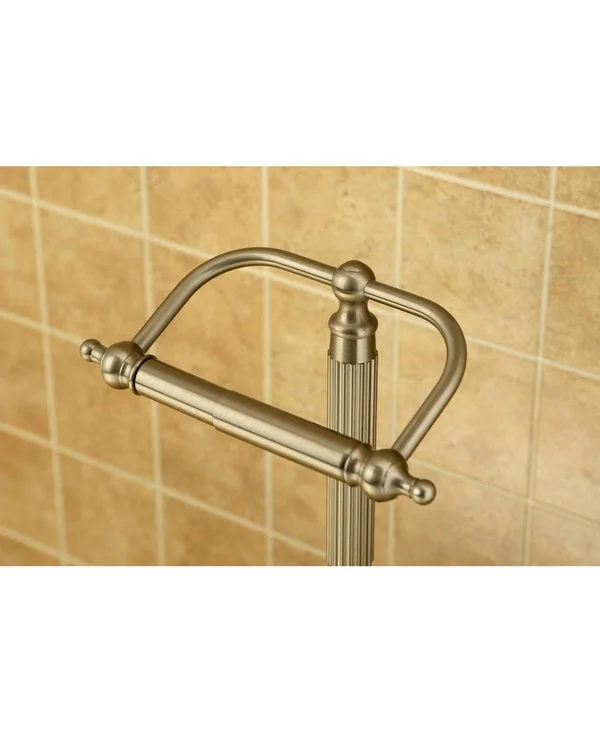 Kingston Brass Georgian Pedestal Toilet Paper Holder - Polished Brass