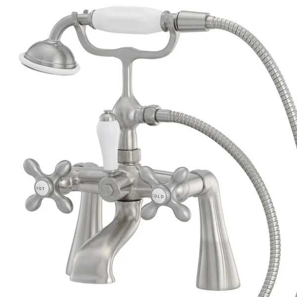 American Bath Factory F90A-SN 90 Series Bathtub Faucet - Satin Nickel