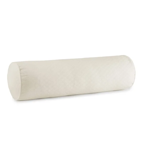 Peacock Alley Flax Alyssa Matelassé Throw Pillows -Bolster