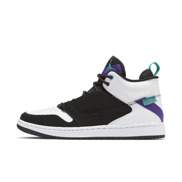 Jordan Mens Fadeaway Leather High Top Basketball Shoes