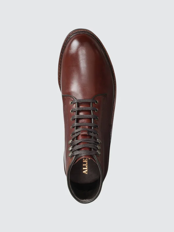Men's Allen Edmonds Higgins Mill Plain Toe Boot, Size 10.5 EEE - Brown