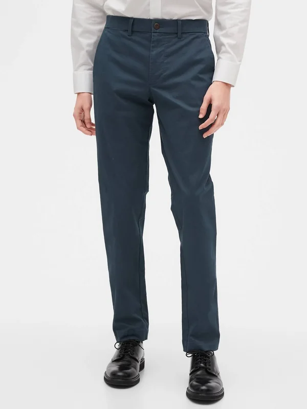 Gap Men's Modern Khakis in Slim Fit with Gapflex Indigo Slate Size 29W