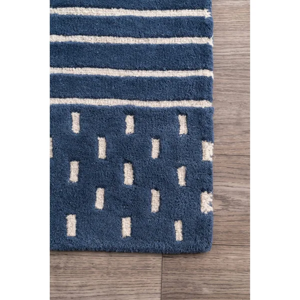 nuLOOM Marlowe Stripes Rust 4 ft. x 6 ft. Indoor Area Rug - Red