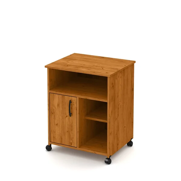 South Shore Axess Printer Cart on Wheels - Country Pine