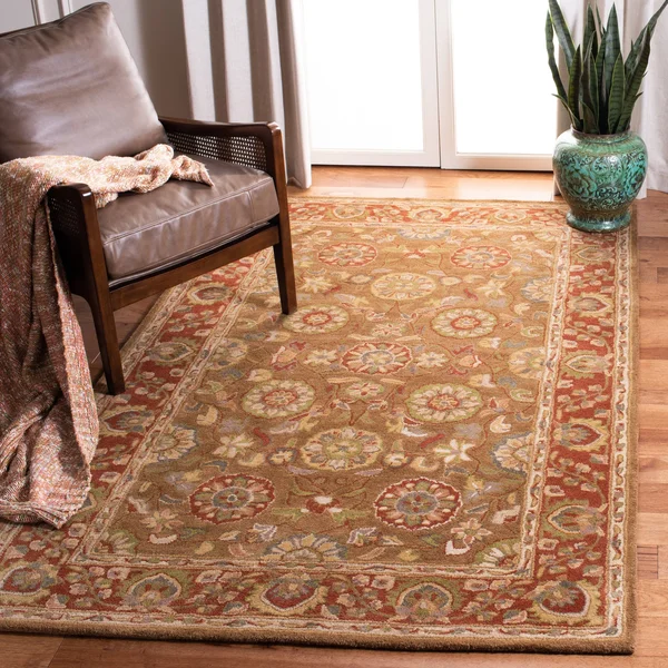 Safavieh Heritage HG963A 6&0x22 x 9&0x22 Beige - Rust Area Rug