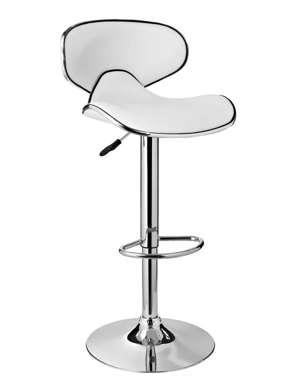 Powell Adjustable Bar Stool - White
