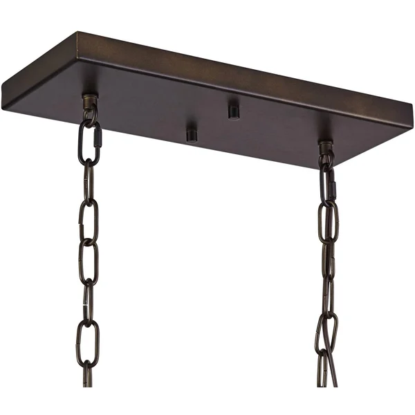 Pleske 56x22 Wide Bronze Ranier Kitchen Island Light Pendant