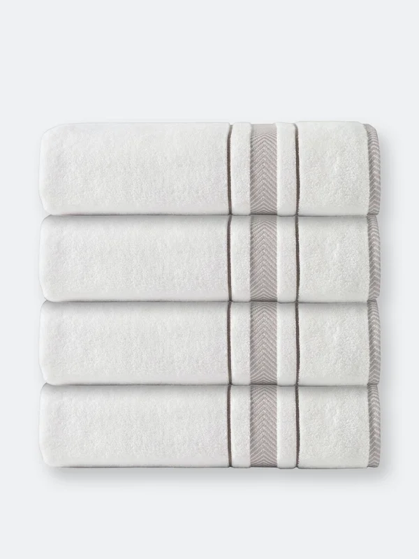 Enchante Home Enchasoft Turkish Cotton 4 Pcs Bath Towels - Yellow