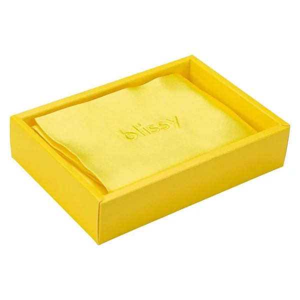 Blissy 100% Mulberry 22-Momme Silk Pillowcase - Sunshine Yellow - Standard