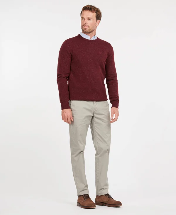 Barbour Tisbury Crew Neck Sweater - Ruby - L