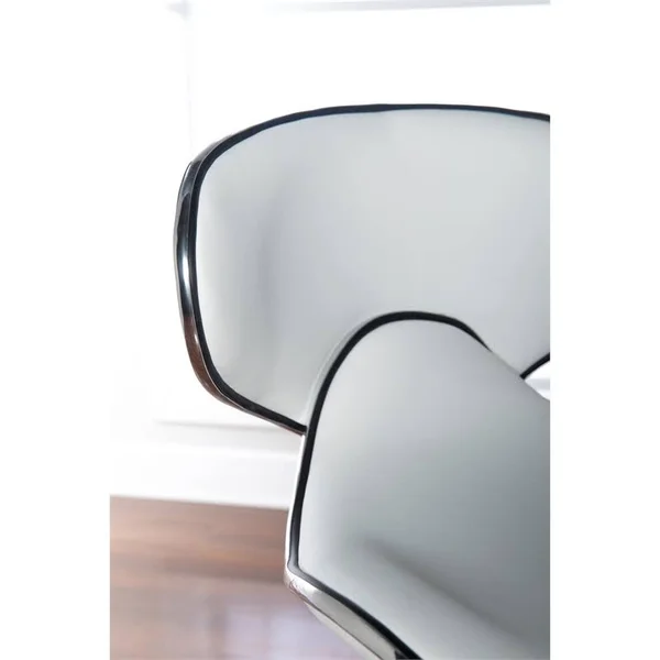 Powell Adjustable Bar Stool - White