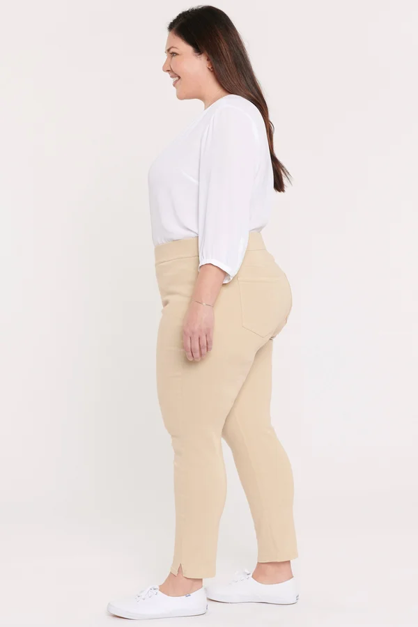 Nydj Women's Skinny Ankle Pull-On Jeans in Plus Size in Marisol Warm Sand, Size: 14W