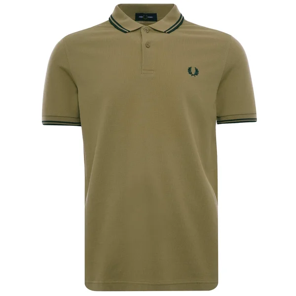 Fred Perry Twin Tipped Polo - Warm Stone - Brown - Polo Shirts