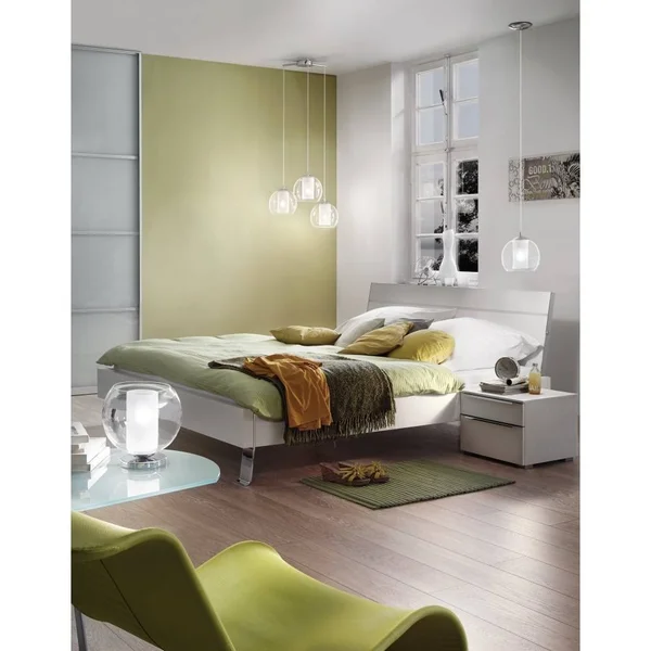 Eglo Bolsano 1 Light Pendant Polished Chrome Hanging Pendant Lights