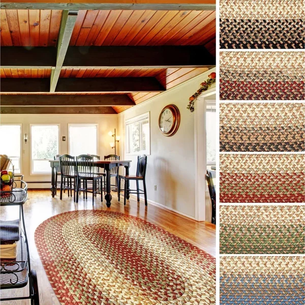 Rhody Rug Ellsworth Indoor, Outdoor Reversible Braided Runner Rug by (2& x 8&), Size: 2& x 8& Runner, Beige