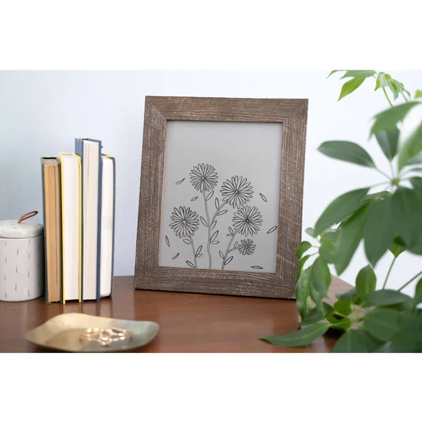 14x22x17x22 Rustic Espresso Picture Frame with Plexiglass Holder - 14x22 x 17x22