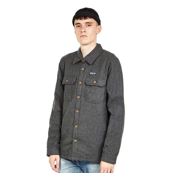 Patagonia Insulated Fjord Flannel Jacket - Men's Forge Grey, M