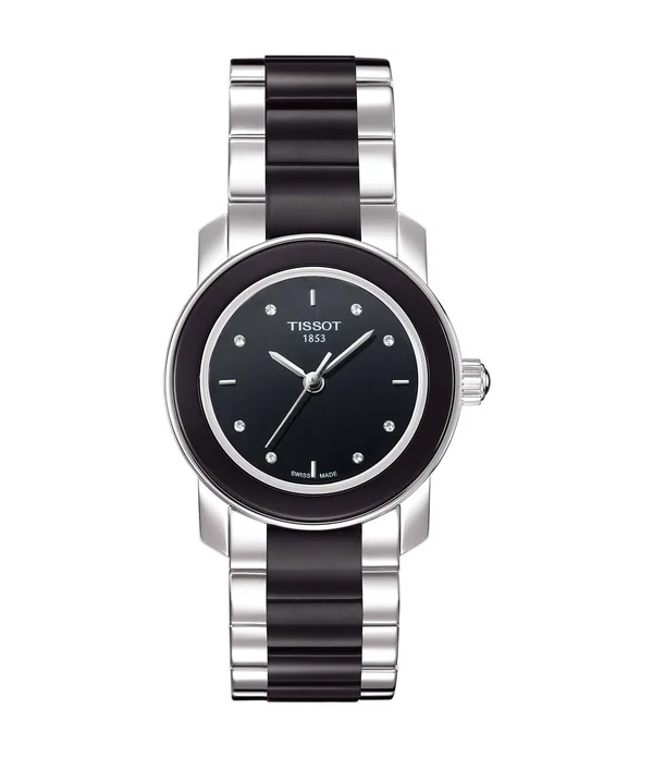 Tissot Women's T0733101111600 T-collection 25.4mm White Mop Dial Ss