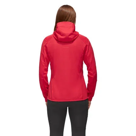 Mammut Technical Softshell Hooded Jacket Red XL