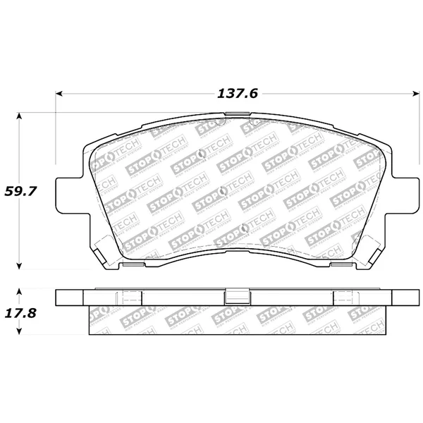 StopTech 308.07210 - Street Brake Pads