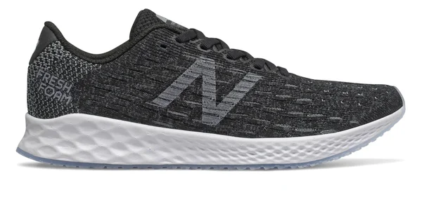 New Balance Fresh Foam Zante Pursuit Black/Castlerock Women's Running Shoes, Black/White, Size: 5.5